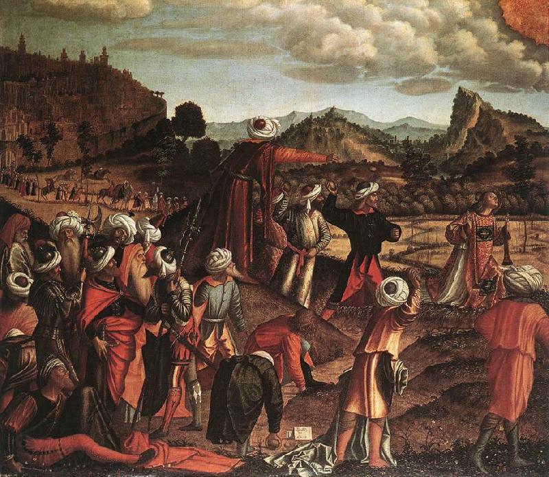 CARPACCIO, Vittore The Stoning of St Stephen g France oil painting art